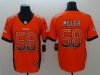Denver Broncos #58 Von Miller Orange Drift Fashion Limited Jersey
