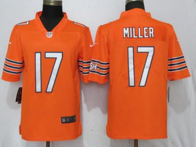 Chicago Bears #17 Anthony Miller Orange Vapor Limited Jersey