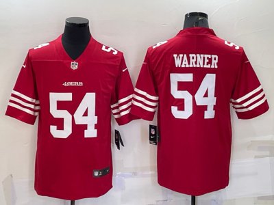 San Francisco 49ers #54 Fred Warner Red Vapor Limited Jersey