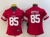 Women's San Francisco 49ers #85 George Kittle Red 2022 Vapor Limited Jersey