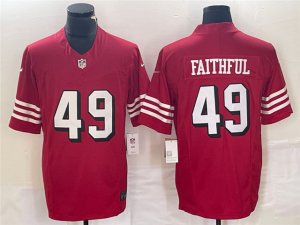 San Francisco 49ers #49 Faithful to The Bay Alternate Red Vapor F.U.S.E. Limited Jersey