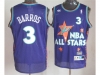 1995 NBA All-Star Game Eastern Conference #3 Dana Barros Purple Hardwood Classic Jersey