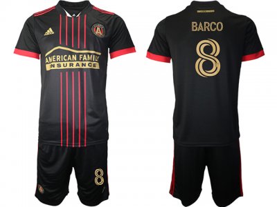 Club Atlanta United FC #8 Barco Home Black 2021/22 Soccer Jersey