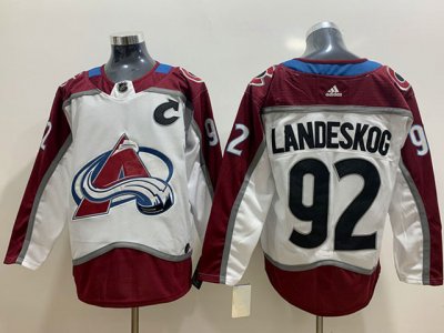 Colorado Avalanche #92 Gabriel Landeskog White Jersey