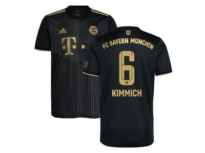 Club Bayern Munich #6 Kimmich Away Black 2021/22 Soccer Jersey