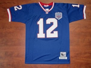 Buffalo Bills #12 Jim Kelly 1994 Throwback Blue Jersey