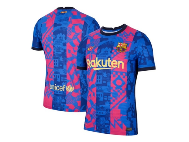 Club Barcelona Blank Third 2021/22 Soccer Jersey - Click Image to Close