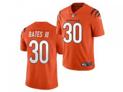 Cincinnati Bengals #30 Jessie Bates III Orange Vapor Limited Jersey