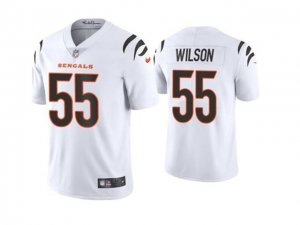 Cincinnati Bengals #55 Logan Wilson White Vapor Limited Jersey