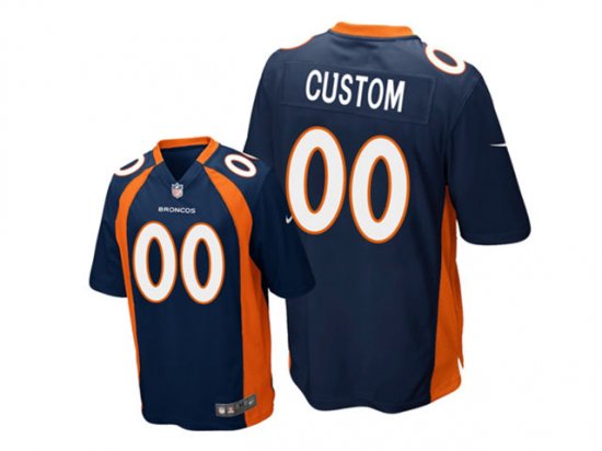Denver Broncos #00 Blue Vapor Limited Custom Jersey