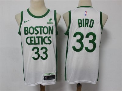 Boston Celtics #33 Larry Bird 2020-21 White City Edition Swingman Jersey