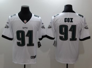 Philadelphia Eagles #91 Fletcher Cox White Vapor Limited Jersey