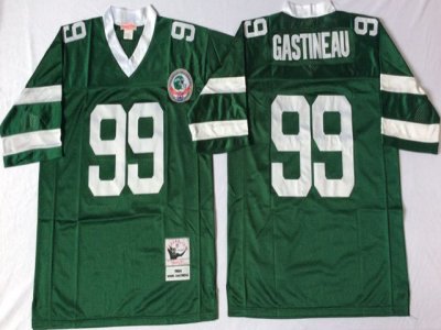 New York Jets #99 Mark Gastineau 1984 Throwback Green Jersey