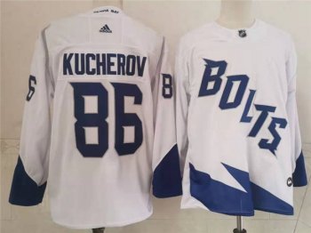 Tampa Bay Lightning #86 Nikita Kucherov White 2022 Stadium Series Jersey