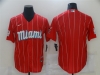 Miami Marlins Blank Red 2021 City Connect Cool Base Team Jersey