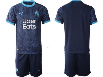 20/21 Club Olympique De Marseille Custom #00 Away Navy Soccer Jersey