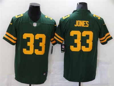 Green Bay Packers #33 Aaron Jones Alternate Green Vapor Limited Jersey