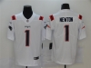 New England Patriots #1 Cam Newton White Vapor Limited Jersey