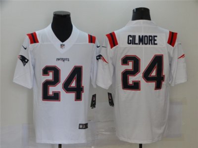 New England Patriots #24 Stephon Gilmore White Vapor Limited Jersey