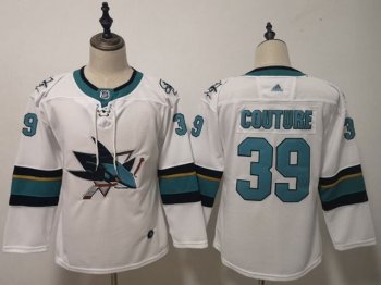 San Jose Sharks #39 Logan Couture White Jersey