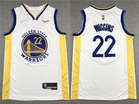 Golden State Warriors #22 Andrew Wiggins White Swingman Jersey