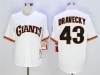 San Francisco Giants #43 Dave Dravecky Throwback White Jersey