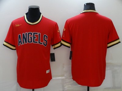 Los Angeles Angels Red Cooperstown Collection Cool Base Team Jersey