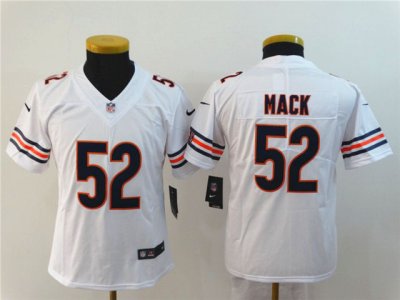 Youth Chicago Bears #52 Khalil Mack White Vapor Limited Jersey