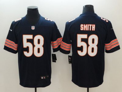 Chicago Bears #58 Roquan Smith Blue Vapor Limited Jersey