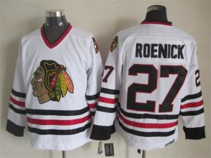 Chicago Blackhawks #27 Jeremy Roenick CCM Vintage White Jersey