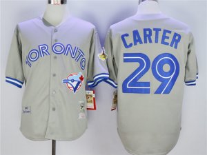 Toronto Blue Jays #29 Joe Carter 1992 Throwback Gray Jersey