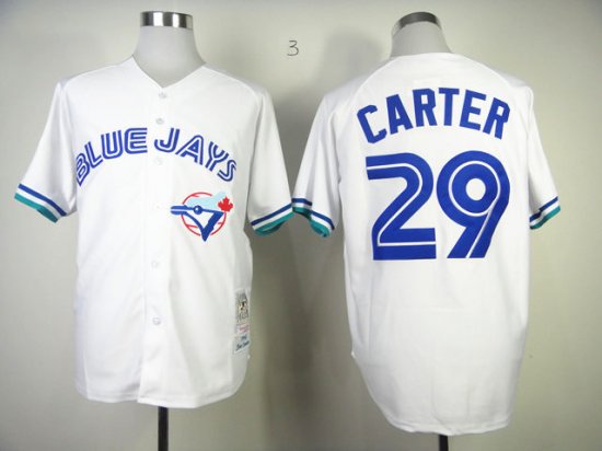 Toronto Blue Jays #29 Joe Carter 1993 Throwback White Jersey