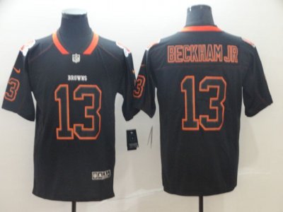 Cleveland Browns #13 Odell Beckham Jr. Black Shadow Limited Jersey