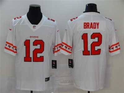 Tampa Bay Buccaneers #12 Tom Brady White Team Logos Fashion Limited Jersey