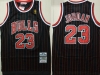 Chicago Bulls #23 Michael Jordan 1997-98 Black Stripe Hardwood Classics Jersey