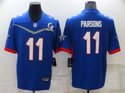 Dallas Cowboys #11 Micah Parsons Blue 2022 NFC Pro Bowl Jersey