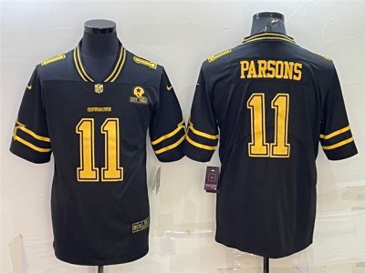 Dallas Cowboys #11 Micah Parsons Black Gold Vapor Limited Jersey