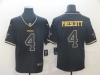 Dallas Cowboys #4 Dak Prescott Black Gold Vapor Limited Jersey