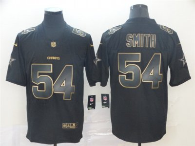 Dallas Cowboys #54 Jaylon Smith Black Gold Vapor Limited Jersey
