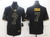 Dallas Cowboys #7 Trevon Diggs Black Gold Vapor Limited Jersey