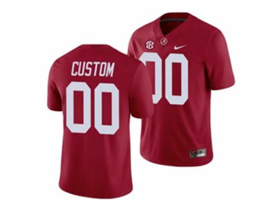 NCAA Alabama Crimson Tide #00 Red College Football Custom Jersey