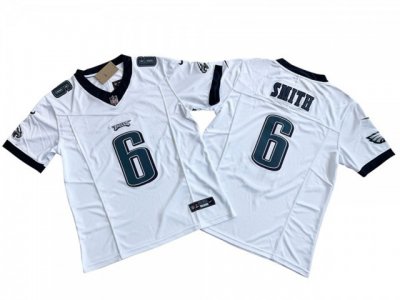 Philadelphia Eagles #6 DeVonta Smith White Vapor F.U.S.E. Limited Jersey