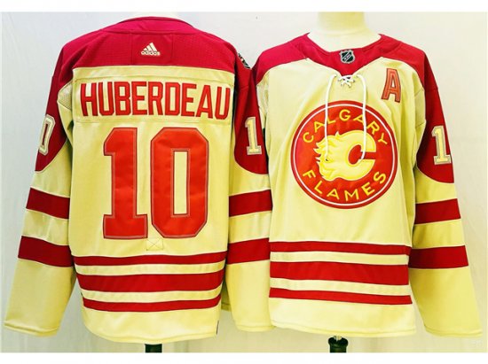 Calgary Flames #10 Jonathan Huberdeau 2023 Heritage Classic Jersey