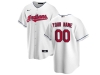 Cleveland Indians Custom #00 Home White Cool Base Jersey