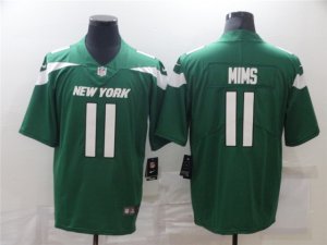 New York Jets #11 Denzel Mims Green Vapor Limited Jersey