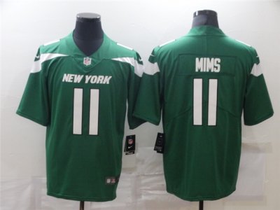 New York Jets #11 Denzel Mims Green Vapor Limited Jersey