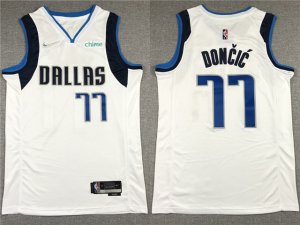 Dallas Mavericks #77 Luka Doncic White Swingman Jersey