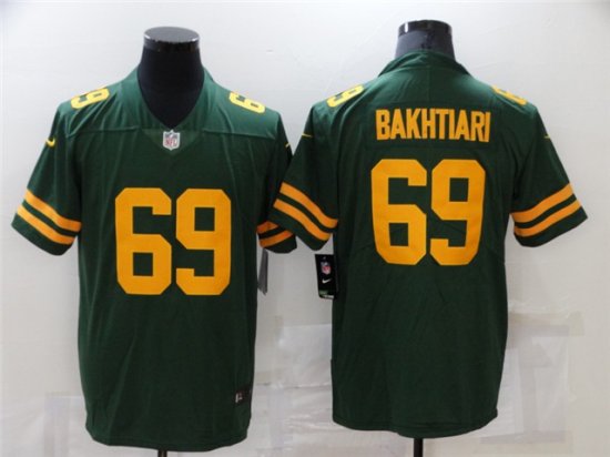 Green Bay Packers #69 David Bakhtiari Alternate Green Vapor Limited Jersey