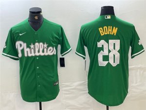 Philadelphia Phillies #28 Alec Bohm Green St.Patricks Limited Jersey