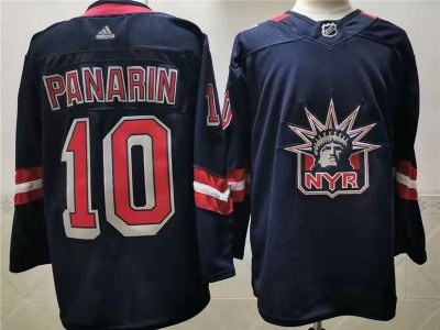 New York Rangers #10 Artemi Panarin 2020-21 Reverse Retro Blue Jersey